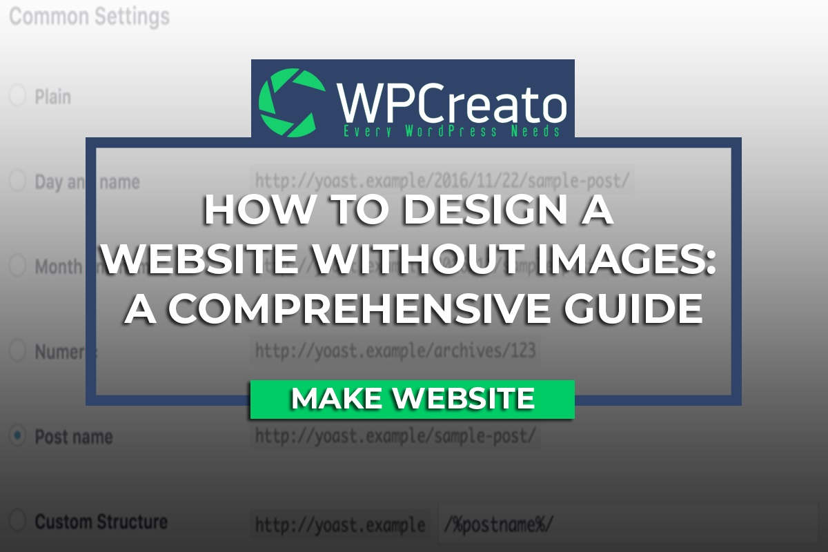 How to Design a Website Without Images: A Comprehensive Guide - dcreato.com
